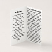 Onze-Lieve-Vrouw van Lourdes-bidkaart Kaart (Binnen)