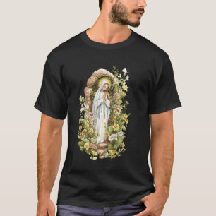 Onze Lieve Vrouw van Lourdes Onbevlekte Zalige Moe T-shirt