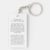 Onze-Lieve-Vrouw van Lourdes Sleutelhanger (achterkant)