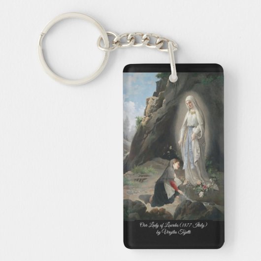 Onze-Lieve-Vrouw van Lourdes Sleutelhanger (Voorkant)
