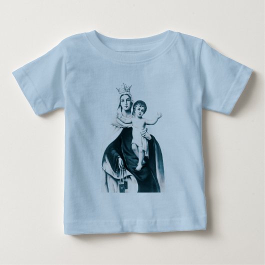 Onze Lieve Vrouw van Mount Carmel Baby T-Shirt (Voorkant)