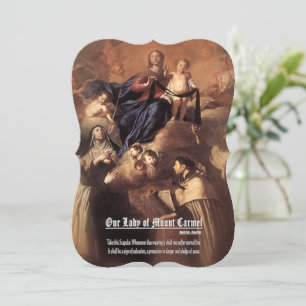 Onze-Lieve-Vrouw van Mount Carmel Gebed Kaart