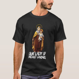 Onze Lieve Vrouw van Mount Carmel Maria-katholiek T-shirt
