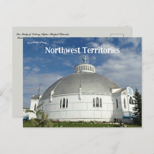 Onze-Lieve-Vrouw van Overwinning Inuvik Northwest Briefkaart (Voorkant / Achterkant)