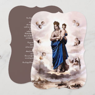 Onze Lieve Vrouw van Prompt Opvolger BW met Gebed Feestdagenkaart