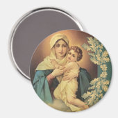 Onze Lieve Vrouw van Schoenstatt Maagd Maria Jezus Magneet (Voorkant / Achterkant)