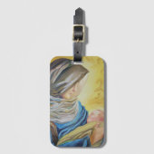 Onze Lieve Vrouw van Zwijgen die baby Jezus vastho Bagagelabel (Voorkant (verticaal))