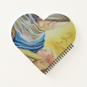 Onze Lieve Vrouw van Zwijgen die baby Jezus vastho Notitieboek