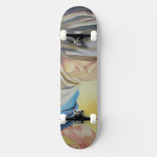 Onze Lieve Vrouw van Zwijgen die baby Jezus vastho Skateboard