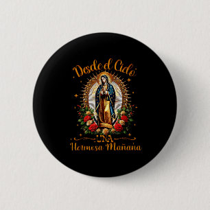 Onze Lieve Vrouw Virgen De Guadalupe Heilige Maagd Ronde Button 5,7 Cm