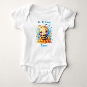 Onze Lil' Honey Honing bee thema gepersonaliseer Romper