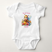 Onze Lil' Honey | Honing bee thema gepersonaliseer Romper (Voorkant)