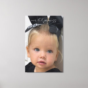Onze Li'l Prinses Fotodoek Muurkunst Canvas Afdruk