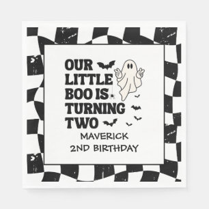 Onze Little Boo Halloween 2e Verjaardag Servet