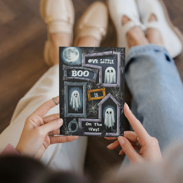 Onze Little Boo Halloween baby shower uitnodiging