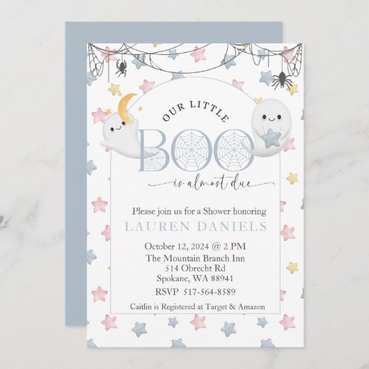 Onze Little Boo is bijna te wijten aan Halloween B Kaart (Voorkant / Achterkant)