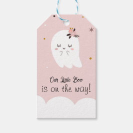 Onze Little Boo Roze Baby shower Spook Labels Cadeaulabel