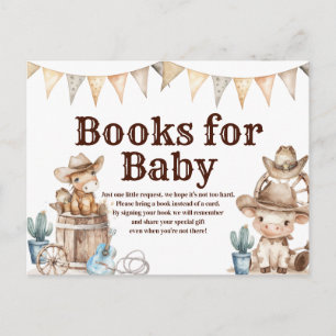 Onze Little Cowboy Wild West Boeken voor Baby Briefkaart
