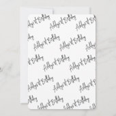 Onze Little Fox Cottagecore Script 1e Verjaardag Kaart (Achterkant)