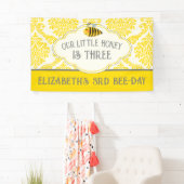 Onze 'Little Honey Bee Birthday Banner' Spandoek (Insitu)