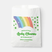 Onze Little Lucky Charm Rainbow verjaardagsfeestje Bedankzakje (Voorkant)