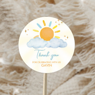 Onze Little Sunshine Birthday Party Ronde Sticker