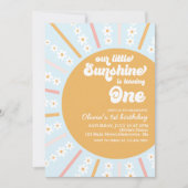 Onze Little Sunshine boho floral first jarig Kaart (Voorkant)