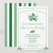 Onze 'Little Sweet Pea Birthday' Kaart (Voorkant / Achterkant)