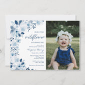 Onze Little Wildflower Baby Meisje 1e Verjaardag F Kaart (Voorkant)