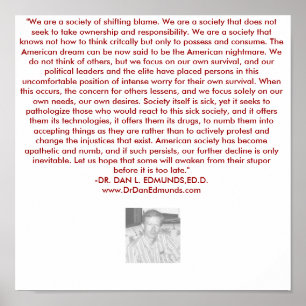 ONZE MAATSCHAPPIJ IN DISTRESS POSTER