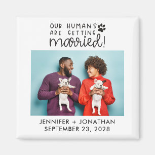 Onze mensen die getrouwd zijn met een hondfoto red magneet