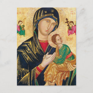 Onze moeder Maagd Maria van Perpetual Help Briefkaart