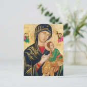 Onze moeder Maagd Maria van Perpetual Help Briefkaart (Staand voorkant)