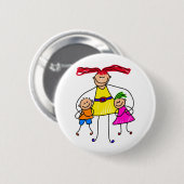 Onze moeder ronde button 5,7 cm (Voorkant /achterkant)
