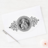 Onze moeder van de persoonlijke hulp ovale sticker (Envelop)