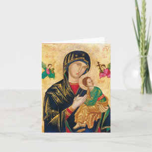 Onze moeder van Perpetual Help Traditionele Kathol Kaart