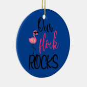 Onze Moederdag Flamingo Keramisch Ornament (Rechts)