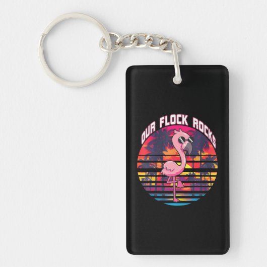 Onze Moederdag Flamingo Sleutelhanger (Voorkant)