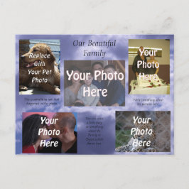 Onze mooie familiefoto's briefkaart