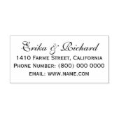 Onze namen Bruiloft Retouradres Rubberstempel (Afrduk)