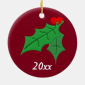 Onze negende kerst keramisch ornament (Achterkant)