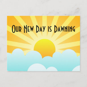 Onze Nieuwe Dag Breekt Aan Briefkaart