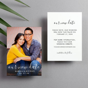 Onze nieuwe datum Handgeschreven Script Wedding Ph Save The Date