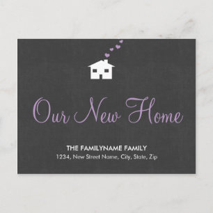 Onze nieuwe Home Change of Address Briefkaarten