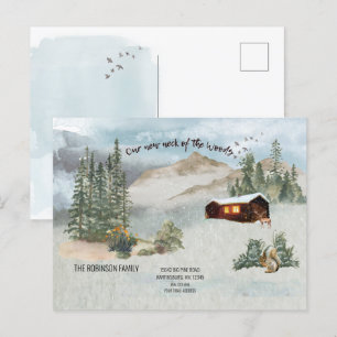 Onze nieuwe nek van de Bossen gaat over de aankond Briefkaart