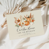 Onze Nieuwe Thuis Thanksgiving bewegende aankondig Briefkaart
