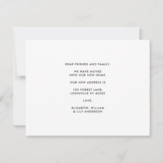 Onze Nieuwe Wijk Bomen Berg Verhuizen Aankondiging (Achterkant)