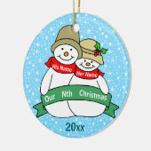Onze Nth Kerstmis Keramisch Ornament (Links)