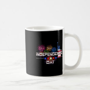 Onze Onafhankelijkheidsdag 4 juli Vuurwerk Standbe Koffiemok