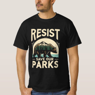 Onze parken redden Verzetsbeer Milieuactivisme T-shirt